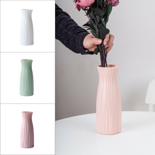 Modern Plastic Vase Dried Flower Pot Plant Flower Vases Home