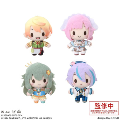 Project Sekai x Sanrio Fuwapuchi Mascot Plush set Wonderlands Show time SEGA JP