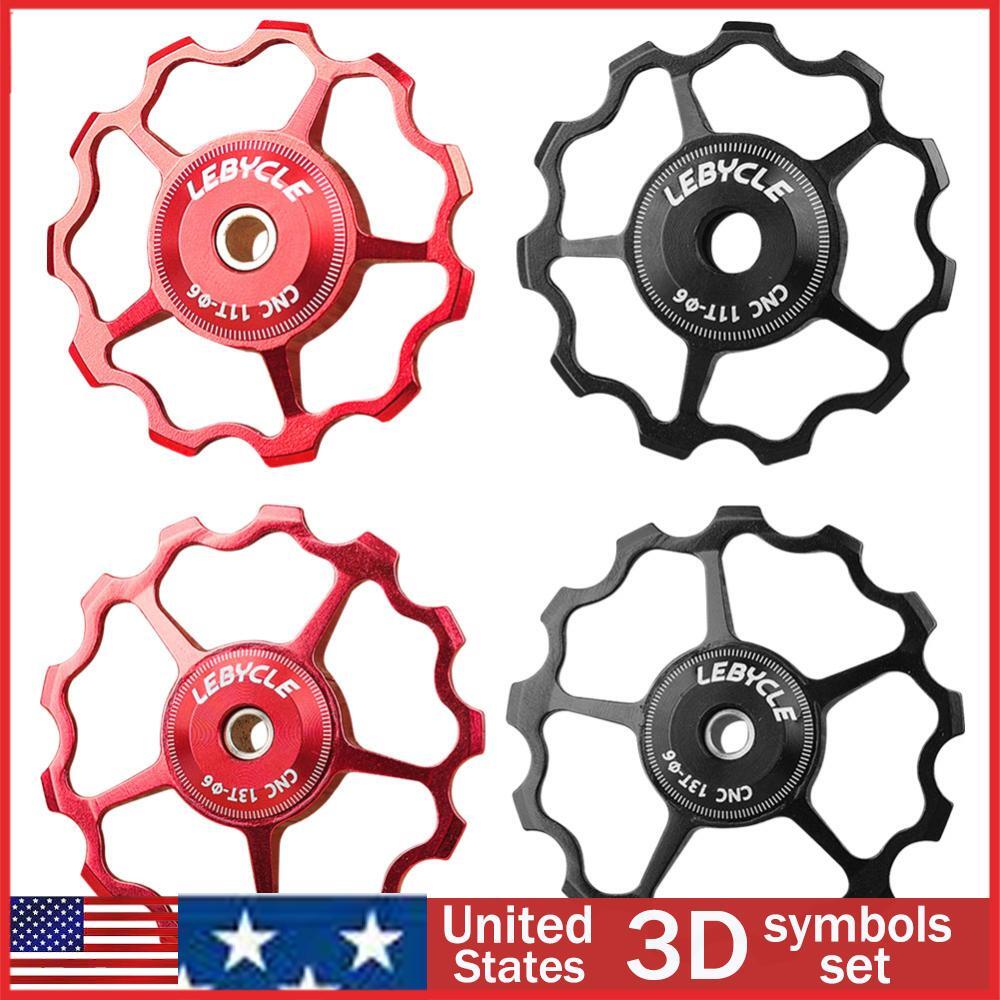 LEBYCLE Mountain Bike Rear Derailleur Pulley Guide Roller Bearing Jockey Wheel