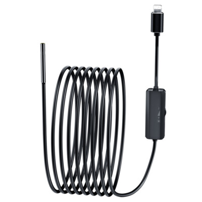 5.5mm 8LED Snake Endoscope Inspection Camera For iPad iPhone 14 13 12 11 Pro Max
