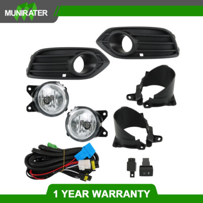 Fog Lights Lamps Pair w/Bulbs For 2019-2022 Honda HRV HR-V Switch Wiring LH+RH