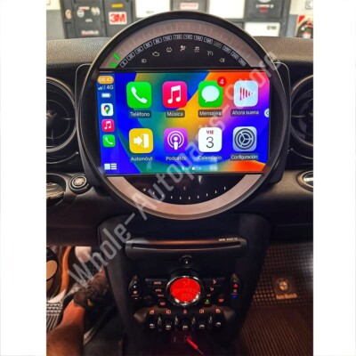 For 2007-2014 BMW Mini Cooper R56 R60 9'' Apple Carplay Radio Android 13 GPS AHD