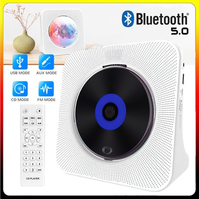 Bluetooth CD Player Lautsprecher HiFi Bass Musik Spieler FM MP3 Radio Audio DE