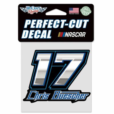 Chris Buescher 2022 Wincraft #17 Perfect Cut Decal 4x4 FREE SHIP!