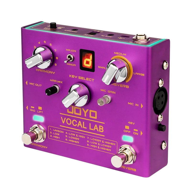 R-16 VOCAL LAB Vocal Guitar Pedal 9 Mixed Vocal Harmony Effects 3-position Vocal