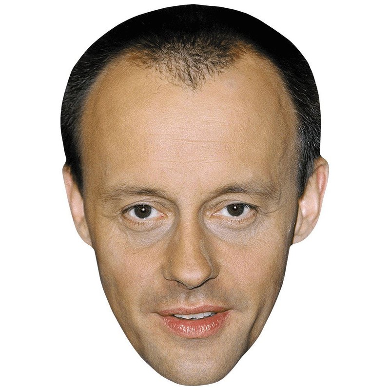 Friedrich Merz (Stubble) Maske Aus Karton