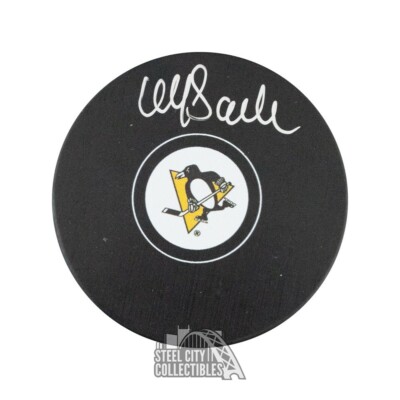 Ulf Samuelsson Autographed Pittsburgh Penguins Hockey Puck - BAS COA