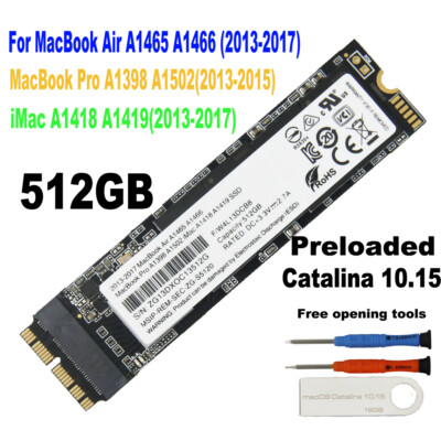 New 512GB SSD 2013 2014 2015 2017 Apple MacBook Air A1465 A1466 MBP A1502 A1398