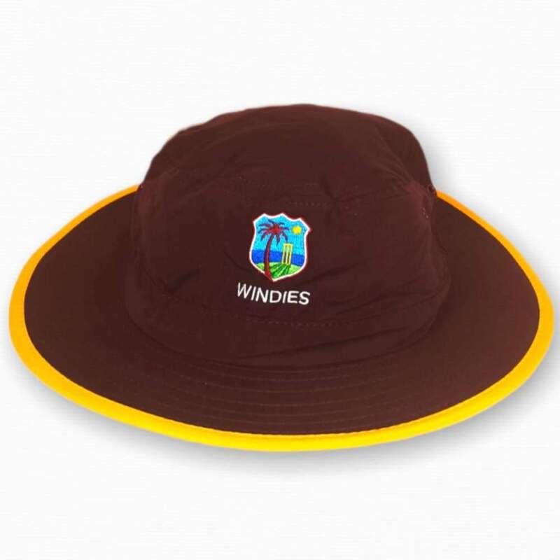 Sun Hat West Indies Cricket | Maroon/Gold, Team Logo on Front, Mens