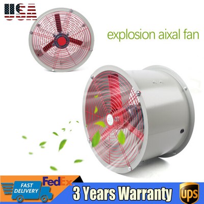 16''Explosion-proof Axial Exhaust Fan Spray Booth Paint Fumes Exhaust Fan 1450rpm