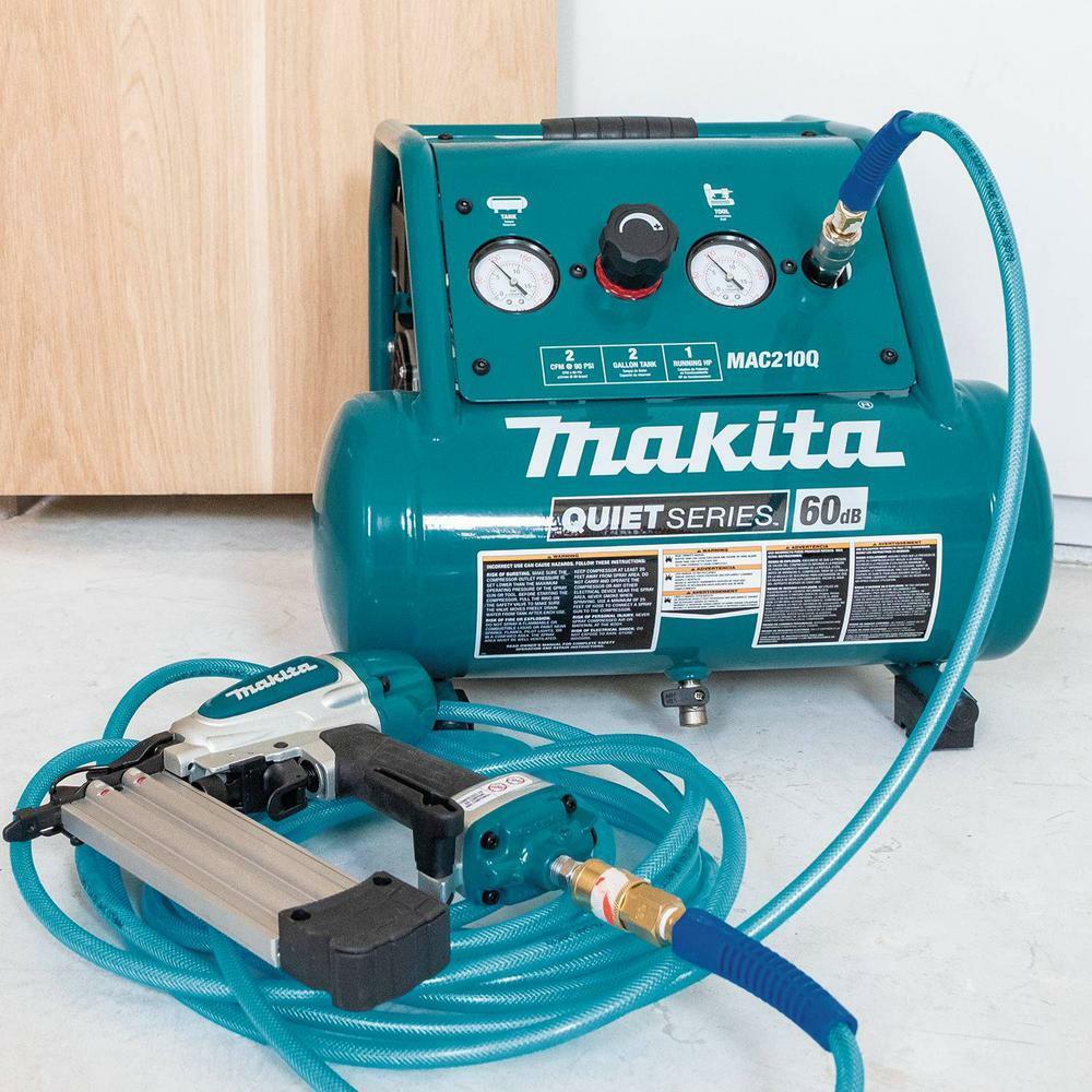 Makita OilFree Electric Air Compressor Compact Quiet 60Db 1HP 2 Gal