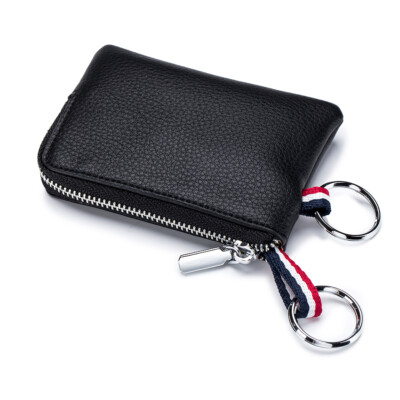 Genuine Leather Coin Purses Men Small Change Money Key Wallets Case Mini Pouch