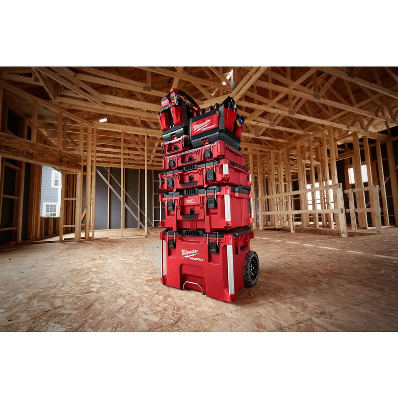 Milwaukee Small Parts Organizer 5 Compartment Packout Portable Tool Case Bin Box