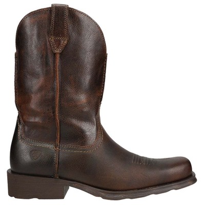 Мужские коричневые повседневные ботинки Ariat Rambler Square Toe Cowboy 10015307