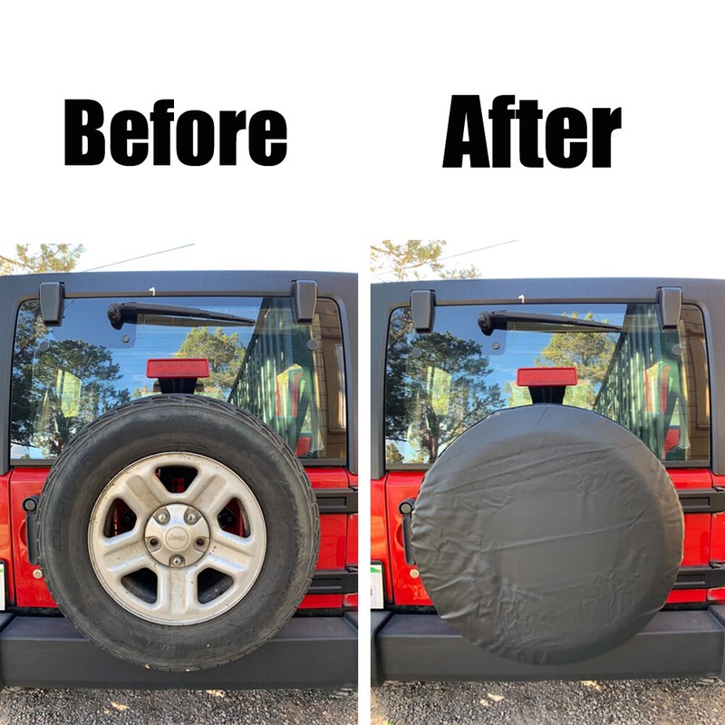 Spare Tire Cover Fit For Jeep WRANGLER 17inch Size XL Wheel Tire Cover 31"-33"