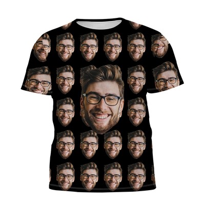 Customized Mother's Day T-shirt Double-Sided Face Photo Print Unique Tee Shirt