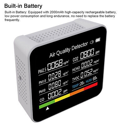 Multifunctional 9in1 Air Quality Detector Monitor Meter Carbon Dioxide Q3U7