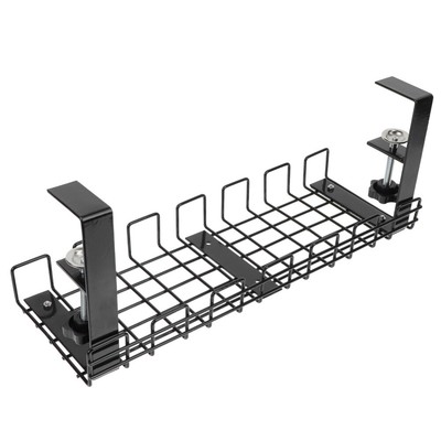  Electric Wire Holder Office Cable under Table Tray Storage Rack The Shelf