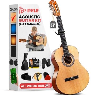 Pyle 36'' 6-String Classical Acoustic Guitar for Beginner and Adult (Natural)