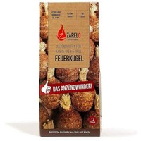 12 x Feuerkugel Kamin - Grillanzünder Anzündhilfe lange Brenndauer Feuerbällchen