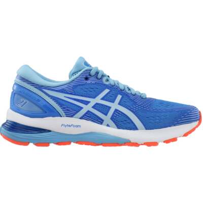 

Женские синие кроссовки ASICS GelNimbus 21 для бега спортивная обувь 1012A156-400, Синий, ASICS GelNimbus 21 Running