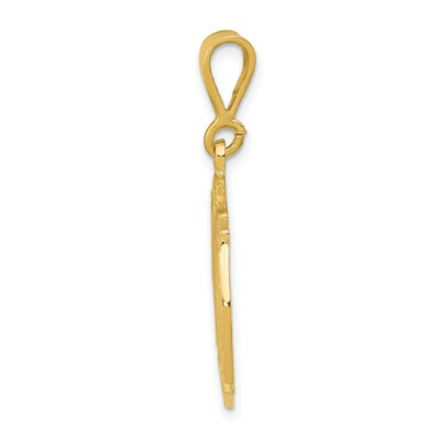 Pre-owned Skyjewelers Real 14kt Yellow Gold Fire Rescue Pendant