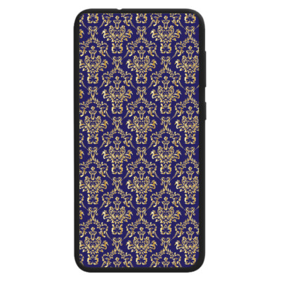 For Huawei Series Gold Damask Pattern Theme Print Mobile Phone Back Case Cover 1