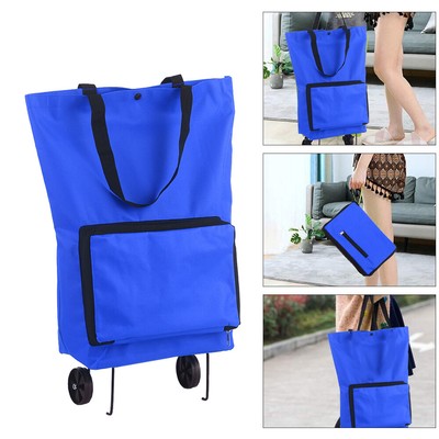 collapsible grocery cart with wheels