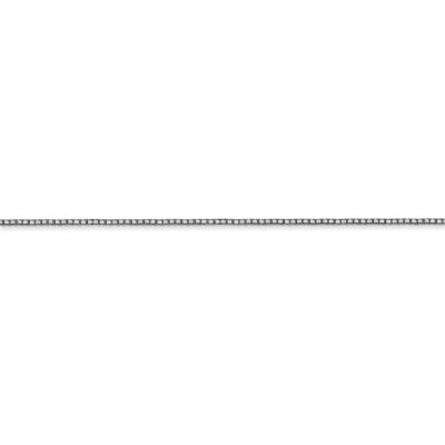 Pre-owned Superdealsforeverything Real 14kt White Gold .90mm Box Chain; 24 Inch; Lobster Clasp