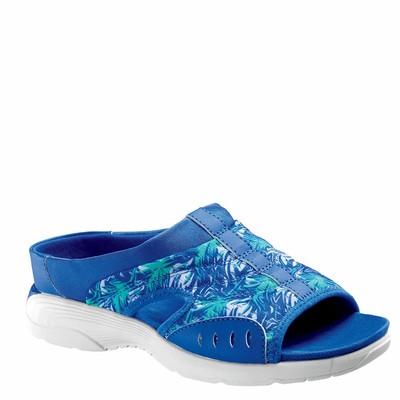 

Женские слипоны Easy Spirit Traciee2 7.5 E US — синий/пальмовый, Blue/palm