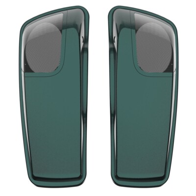 Deep Jade Pearl 5x7 Saddlebag Speaker Lids Audio Cover For 2014+ Harley