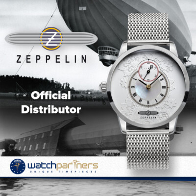 Pre-owned Zeppelin Viktoria Luise Ladies Swiss Watch 35mm 5atm Wr Mesh Bracelet 7335m-1