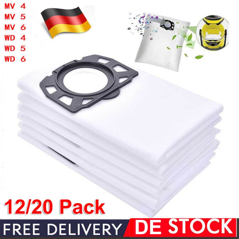 Staubsaugerbeutel FÃ¼R KÃ¤Rcher 2.863-314.0 Wd2 Plus/Wd3/Kwd1/Kwd2 Ersatzbeutel