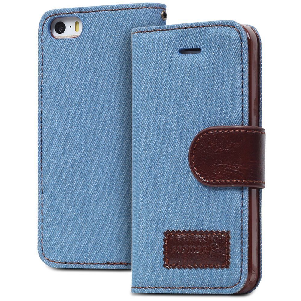 Canvas Wallet Case for iPhone 5