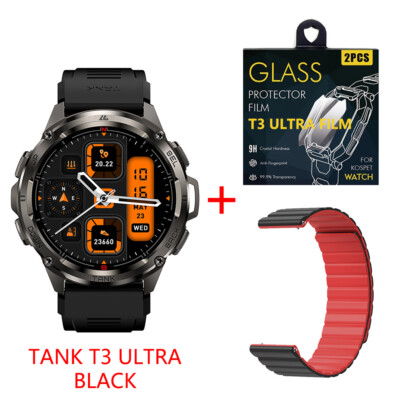2024 KOSPET TANK T3 Ultra Smart Watch Men GPS Smart Watch With Magnetic Strap