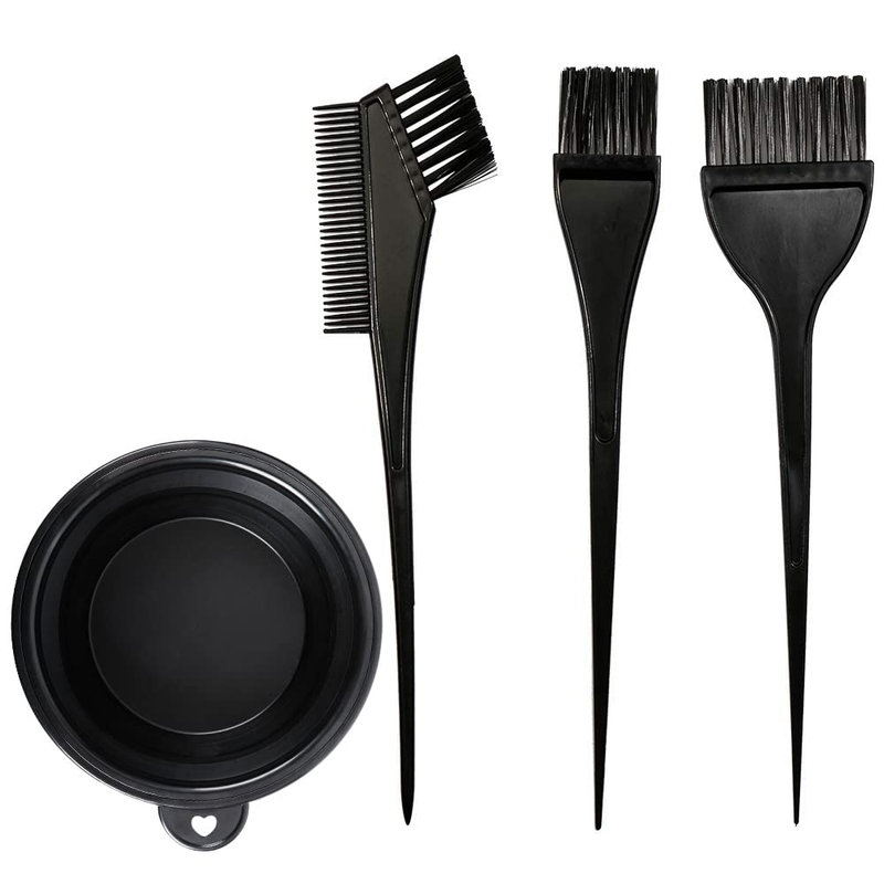 Brush And Bowl Set, 4pcs Color Bowl Brushes Tool Mixing Bowl