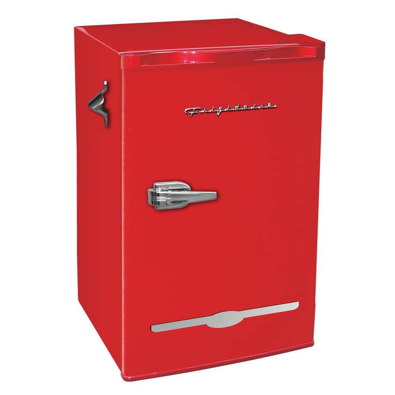 Retro Mini Fridge 3.2 Cu. Ft. Coral Pink