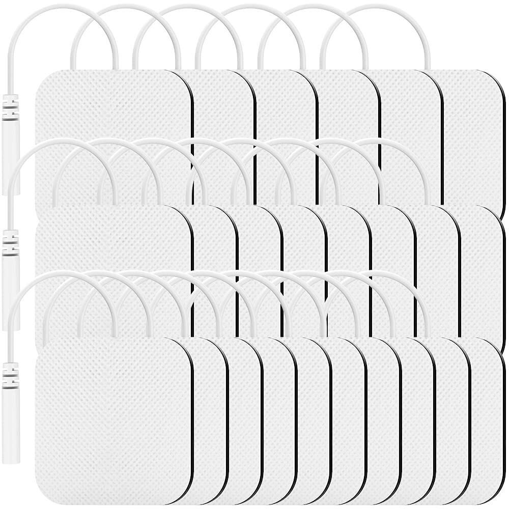 TENKER TENS Unit Replacement Pads 20PCS 2x2" Reusable Electrode Pads