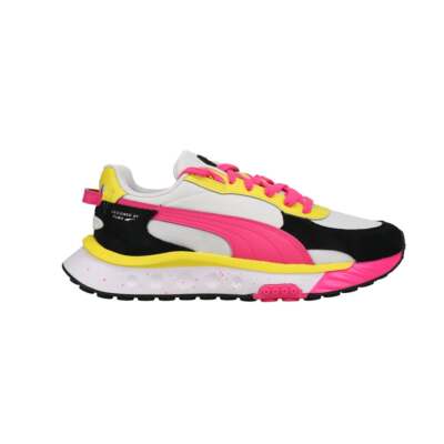 

Puma Wild Rider Rollin Lace Up Молодежные кроссовки для девочек Размер 6 M Повседневная обувь 3844, Белый, Puma Wild Rider Rollin' Lace Up Youth