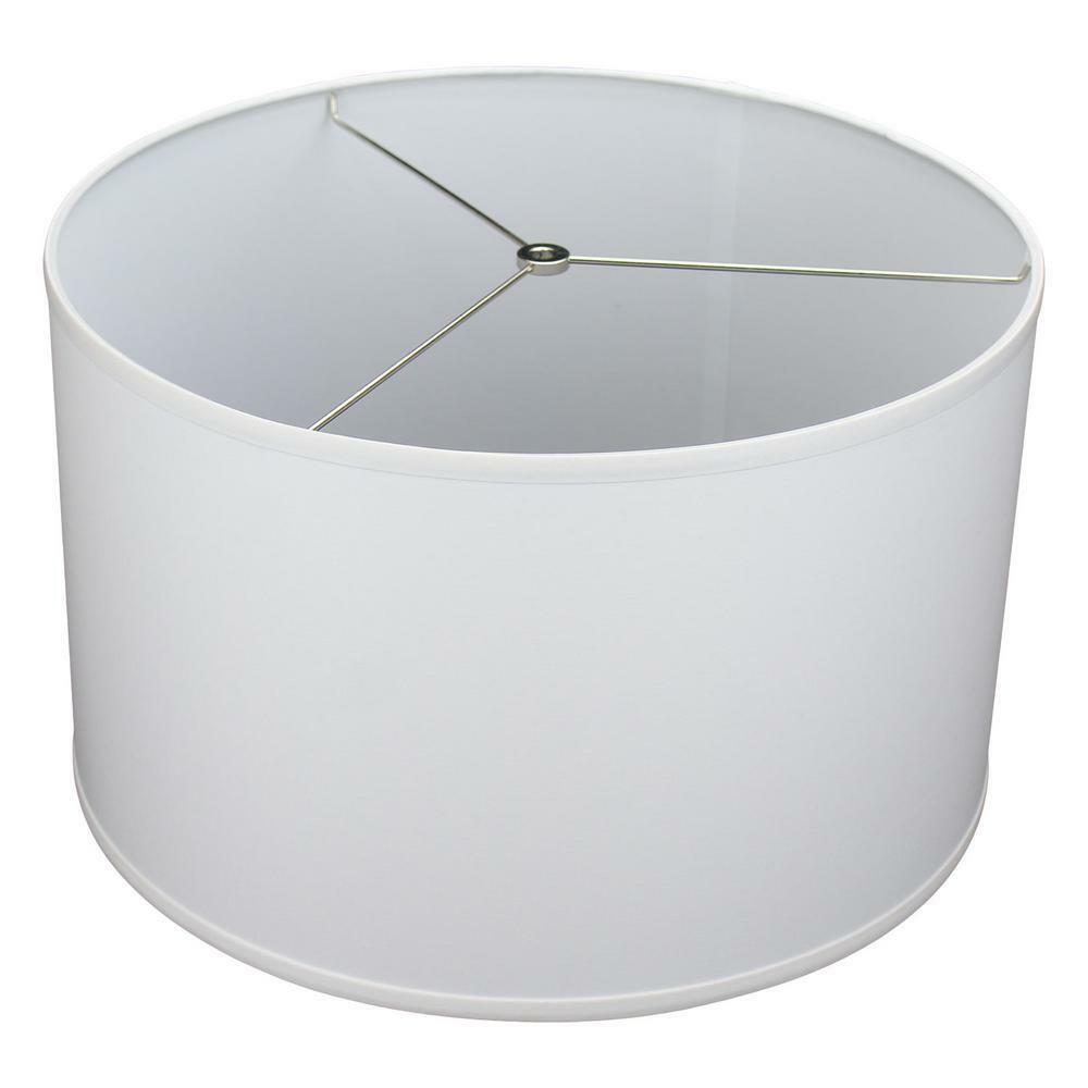 Replacement Drum Lamp Shade Fabric White Linen Spider Fitter Lampshade Brand New 737112002768 | eBay