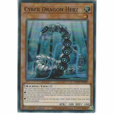 SDCS-EN009 Cyber Dragon Herz | 1st Edition Super Rare | YuGiOh Trading Card TCG
