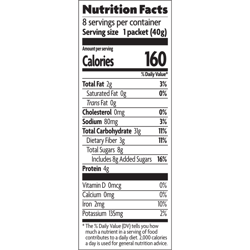 Nature'S Path Organic Instant Oatmeal Gluten Free Brown Sugar Maple1.41 Oz 8 Pcs