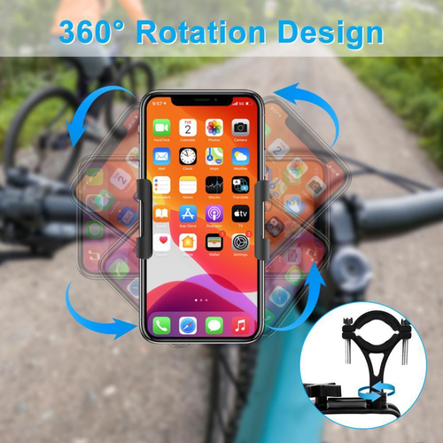 360° Aluminum Motorcycle Bike Bicycle GPS Cell Phone Holder Handlebar Mount USA