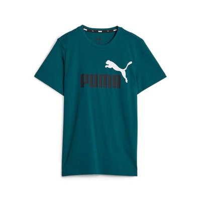 

Футболка с короткими рукавами и круглым вырезом Puma Essential TwoTone для мальчиков, зеленая повседневная одежда, Зеленый, Puma Essential TwoTone Logo Crew Neck Short Sleeve T-Shirt Youth