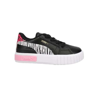 

Puma Cali Star Summer Roar Ac Infant Girls Черные кроссовки Повседневная обувь 383187-02, Черный, Puma Cali Star Summer Roar Ac Infant