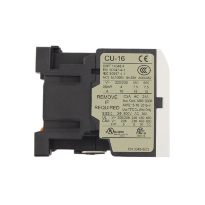 Magnetic Contactor CU-16 for TECO AC24V AC110V AC220V AC380V 30A, 3 phase