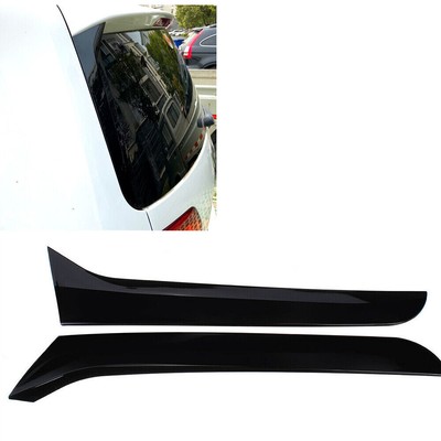 Rear Window Side Canard Spoiler Splitter Trim Black For VW Sharan 2011-2022