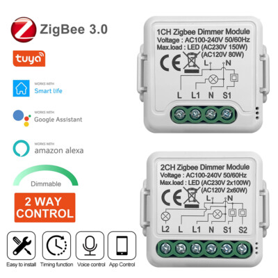 Tuya 3.0 Zigbee Wireless Smart Switch Module DIY Breaker Light Switch Relay WIFI