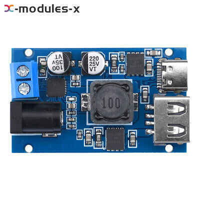 DC8.2-32V to QC/PD/PPS Buck Module Step-down Charging  Module USB+Type-C USA