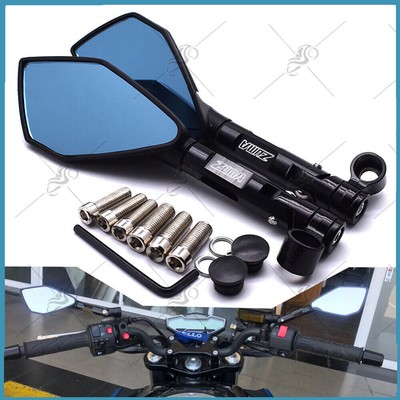 For Yamaha Zuma 125 50 50F YW125 Motorcycle Rear View Mirrors Blue Anti-glare